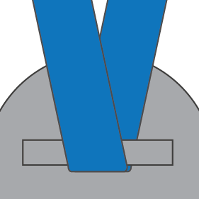 Slot on Rear Of Medal
