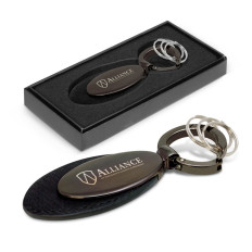 Caprice Leather/Metal Keyring