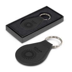 Prince Round Leather Keyring