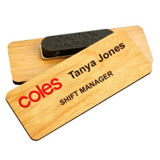 Custom Wooden Name Badges