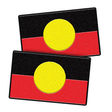 Australian Aboriginal Flag Patches