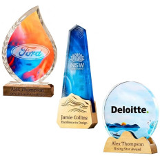 Custom Glass & Wood Trophies