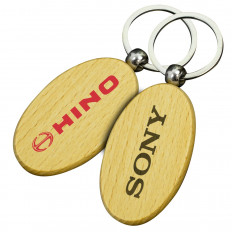 Small Oval Wooden Keyrings
