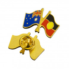 Australia & Aboriginal Flag Lapel Pins