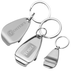 Teardrop Bottle Opener Key Ring