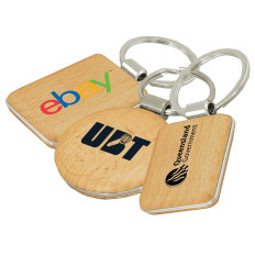 Wooden/Metal Keyring