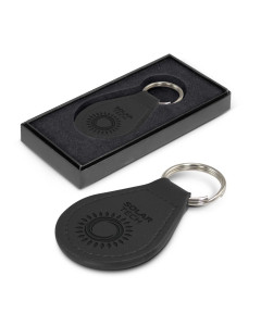 Prince Round Leather Keyring