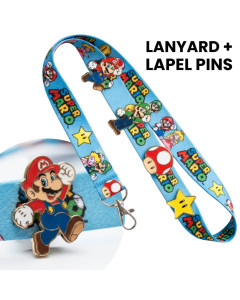 Dye Sublimated Lanyards With Lapel Pins