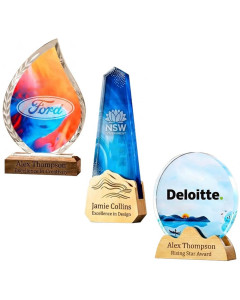 Custom Glass & Wood Trophies