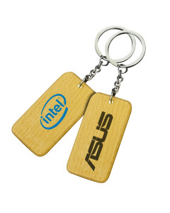 Small Rectangle Wooden Keyrings