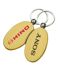 Small Oval Wooden Keyrings