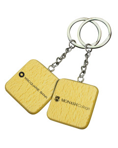 Square Wooden Keyrings