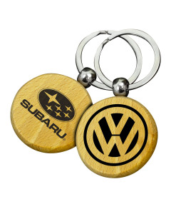 Circle Wooden Keyrings