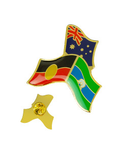 Indigenous Tri Flag Lapel Pins