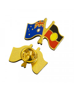 Australia & Aboriginal Flag Lapel Pins
