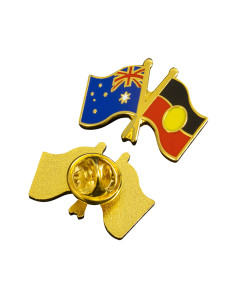 Australia & Aboriginal Flag Lapel Pins