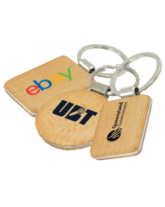 Wooden/Metal Keyring