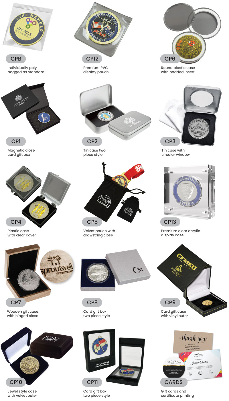 Medal packaging