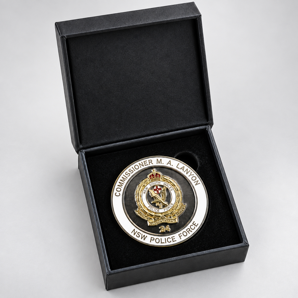 NSW Police Force challenge coin detail